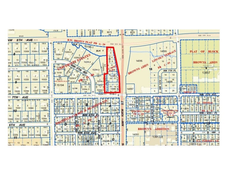 706 NW 13th St, Gainesville, FL for sale - Plat Map - Image 1 of 7