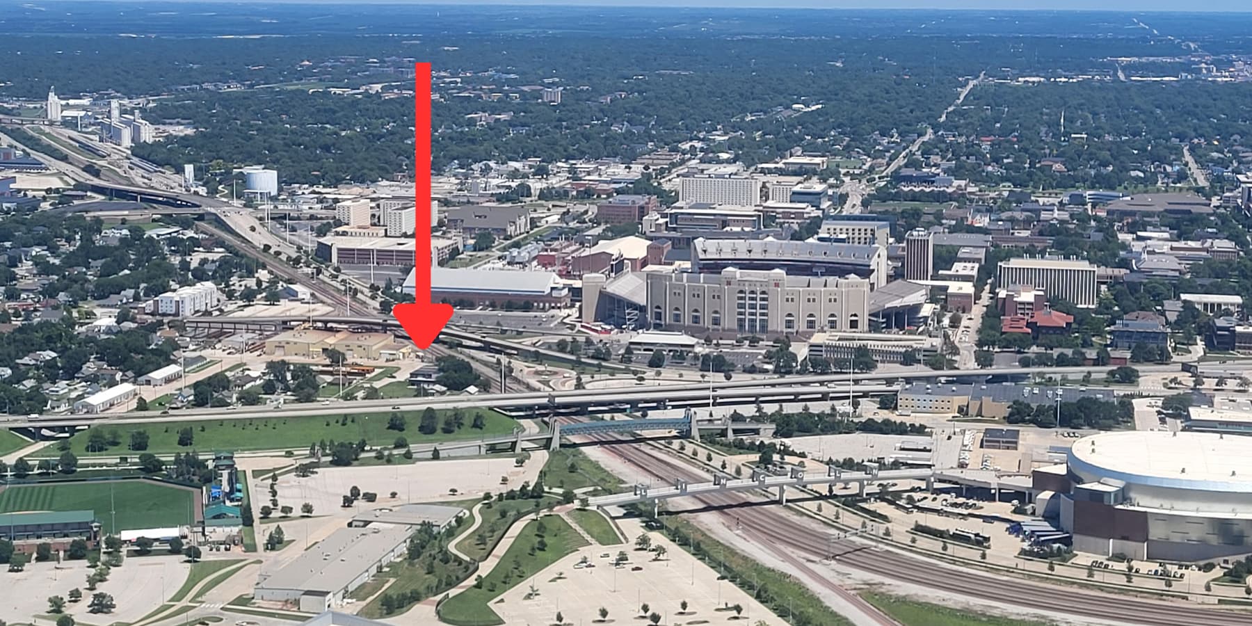 824 N 8th St, Lincoln, NE for lease Aerial- Image 1 of 9