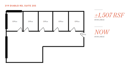 315 Diablo Rd, Danville, CA for lease Floor Plan- Image 1 of 1