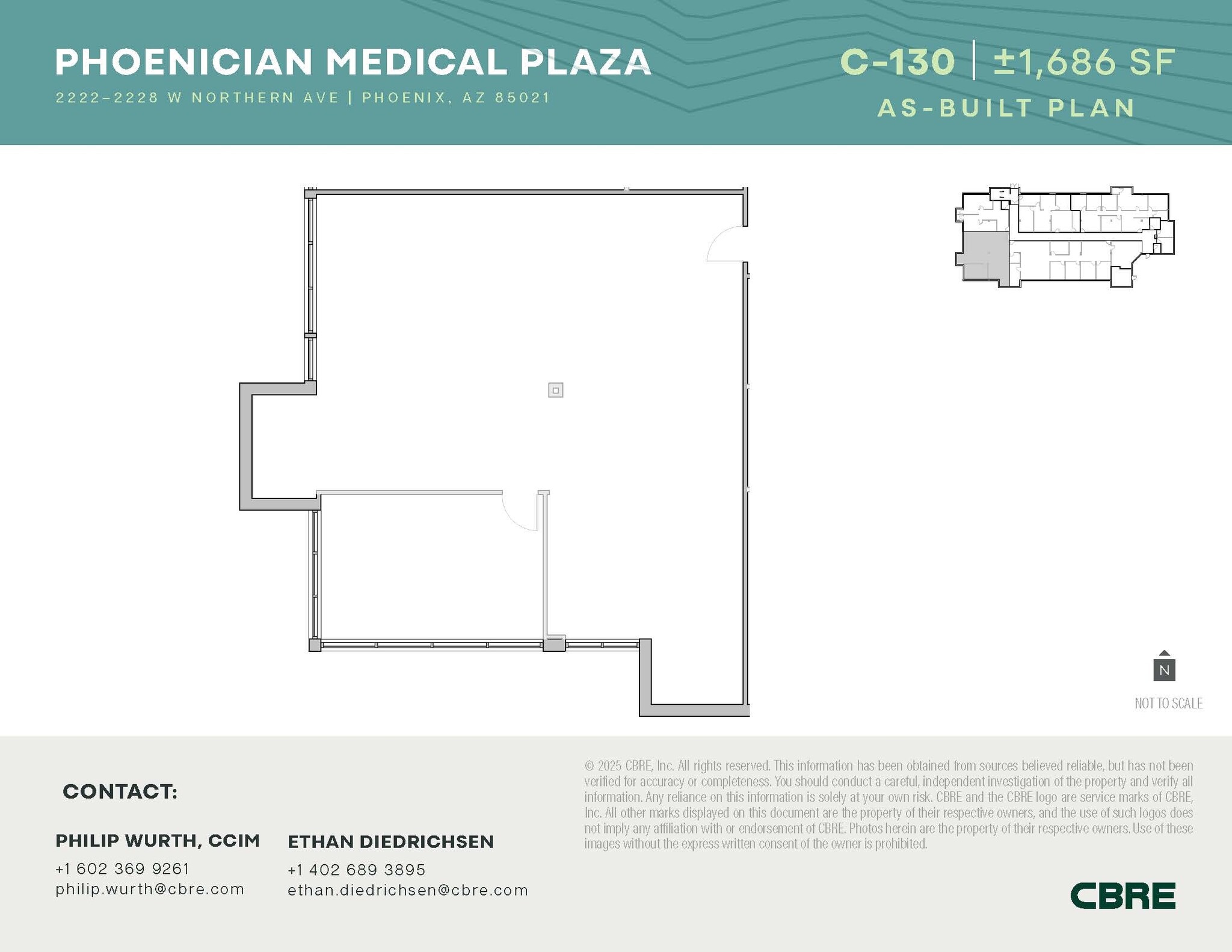 2222-2228 W Northern Ave, Phoenix, AZ for lease Floor Plan- Image 1 of 3