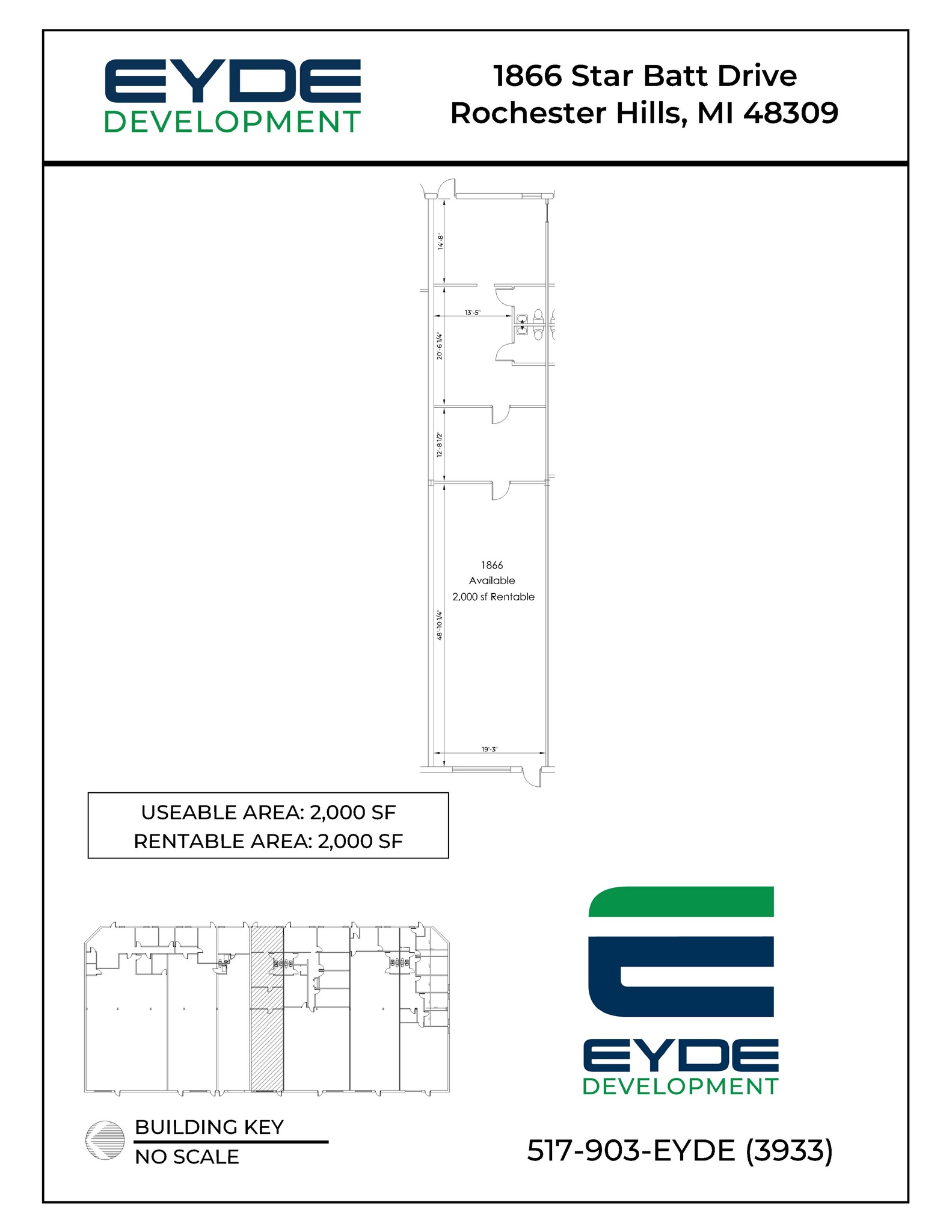 RH Business Park, Rochester Hills, MI for lease Site Plan- Image 1 of 1