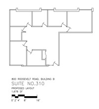 800 Roosevelt Rd, Glen Ellyn, IL for lease Floor Plan- Image 1 of 1