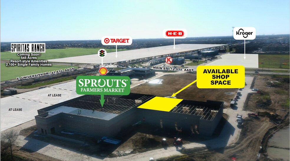 E. University Drive & Main Street, Providence Village, TX for sale - Construction Photo - Image 1 of 1