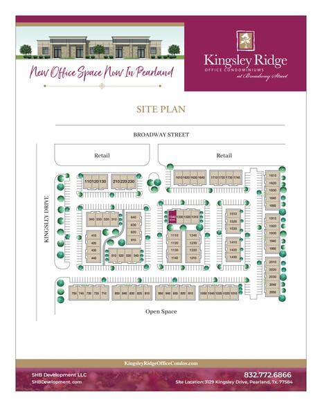 3129 Kingsley Dr, Pearland, TX for lease - Site Plan - Image 2 of 12