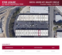 18231-18259 Mount Baldy Cir, Fountain Valley, CA for lease Site Plan- Image 1 of 2