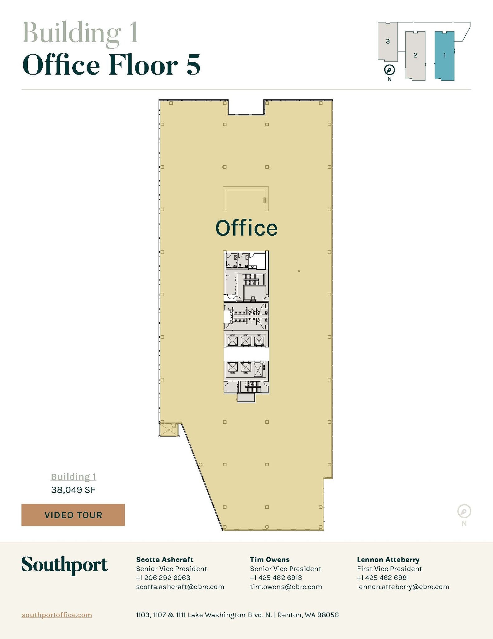 1101 Lake Washington Blvd N, Renton, WA for lease Floor Plan- Image 1 of 1