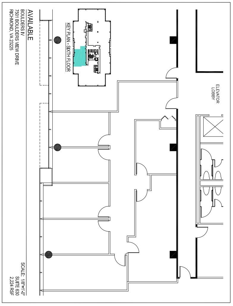 7501 Boulder View Dr, North Chesterfield, VA for lease Floor Plan- Image 1 of 6