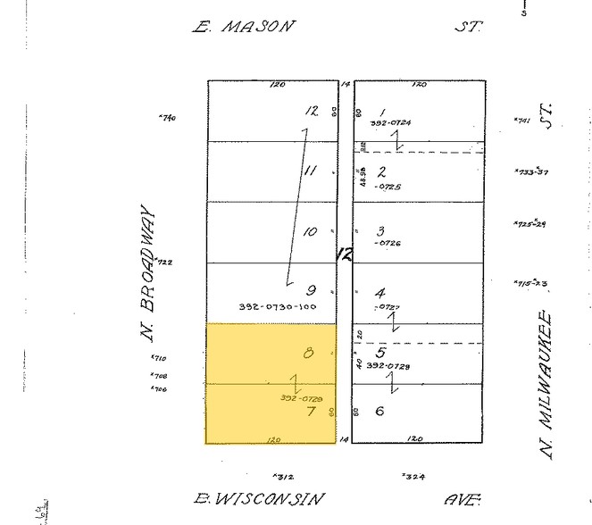 312 E Wisconsin Ave, Milwaukee, WI for lease - Plat Map - Image 2 of 37