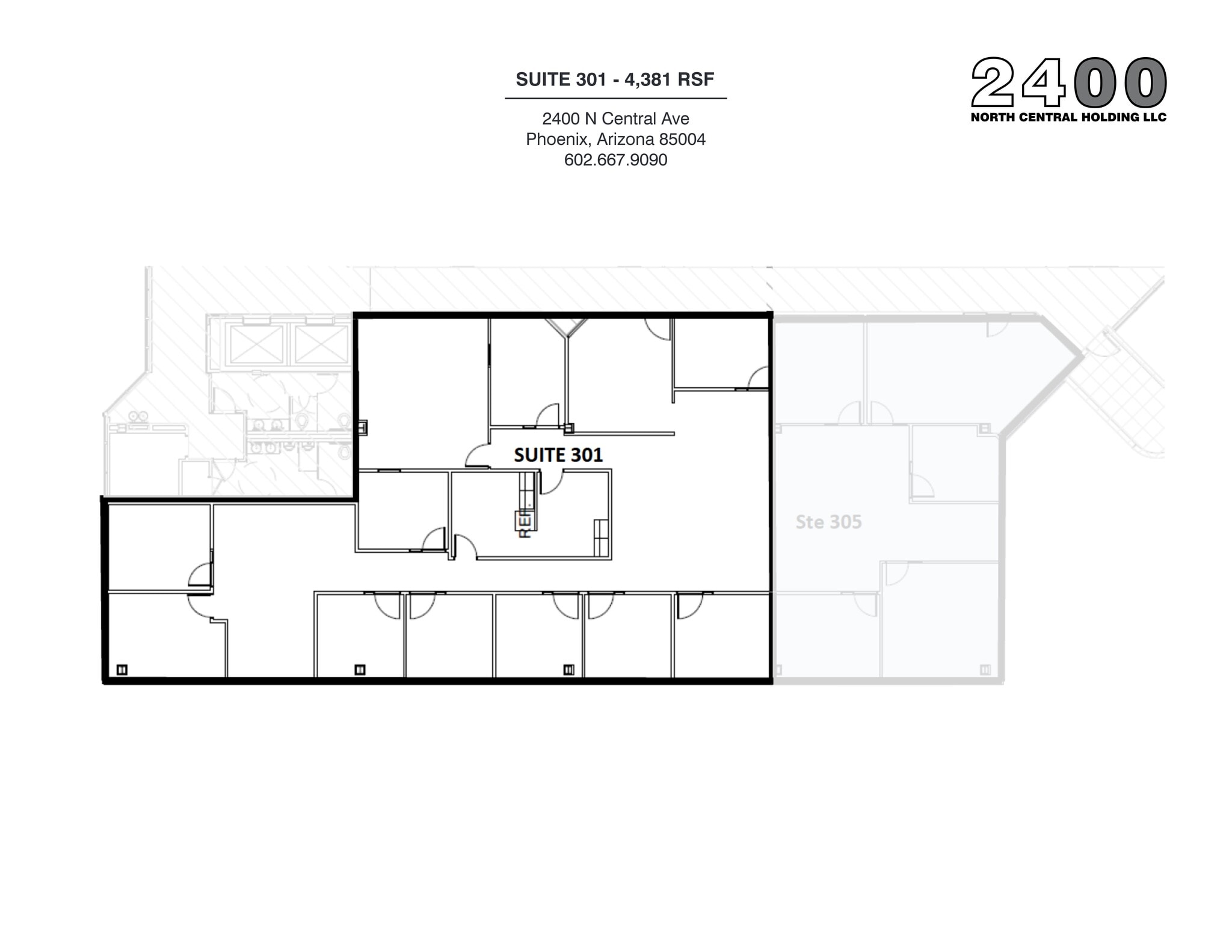 2400 N Central Ave, Phoenix, AZ for lease Site Plan- Image 1 of 1