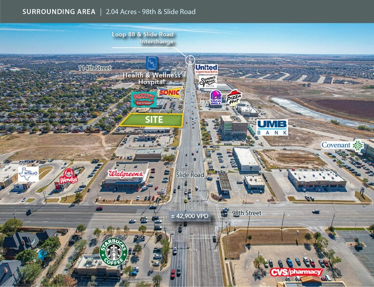 9813-9815 Slide rd, Lubbock, TX for sale - Aerial - Image 2 of 2