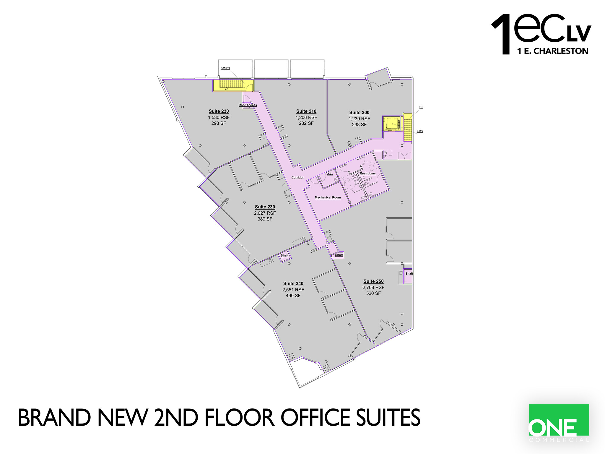 1 E Charleston Blvd, Las Vegas, NV for lease Floor Plan- Image 1 of 6