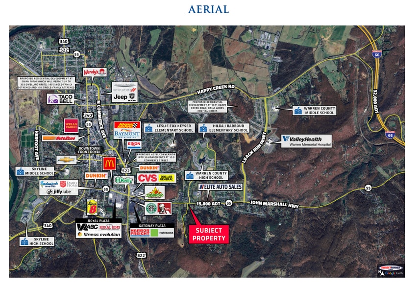 0 & 207 Summit Dr, Front Royal, VA for sale - Aerial - Image 2 of 4