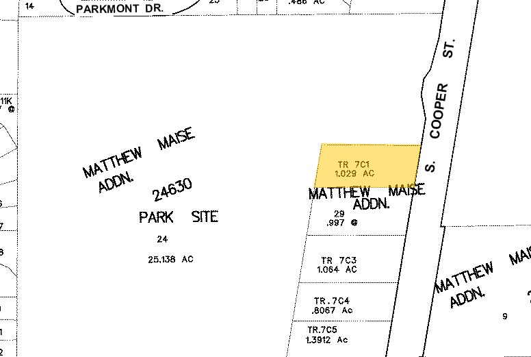 6514 S Cooper St, Arlington, TX for sale Plat Map- Image 1 of 1