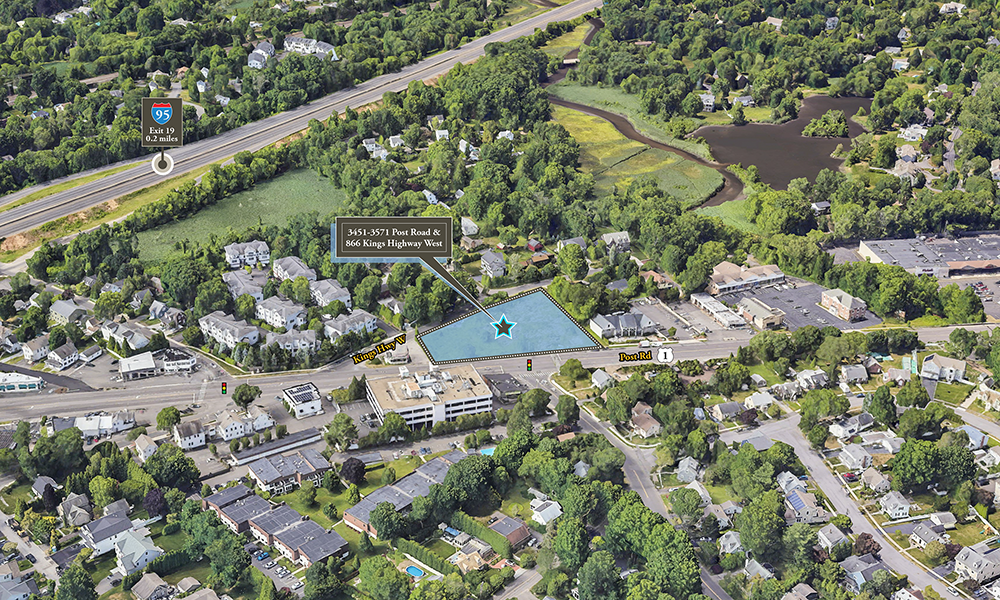 3541 Post Rd, Southport, CT for lease Aerial- Image 1 of 4