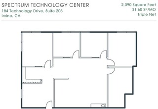 184 Technology Dr, Irvine, CA for lease Floor Plan- Image 1 of 1