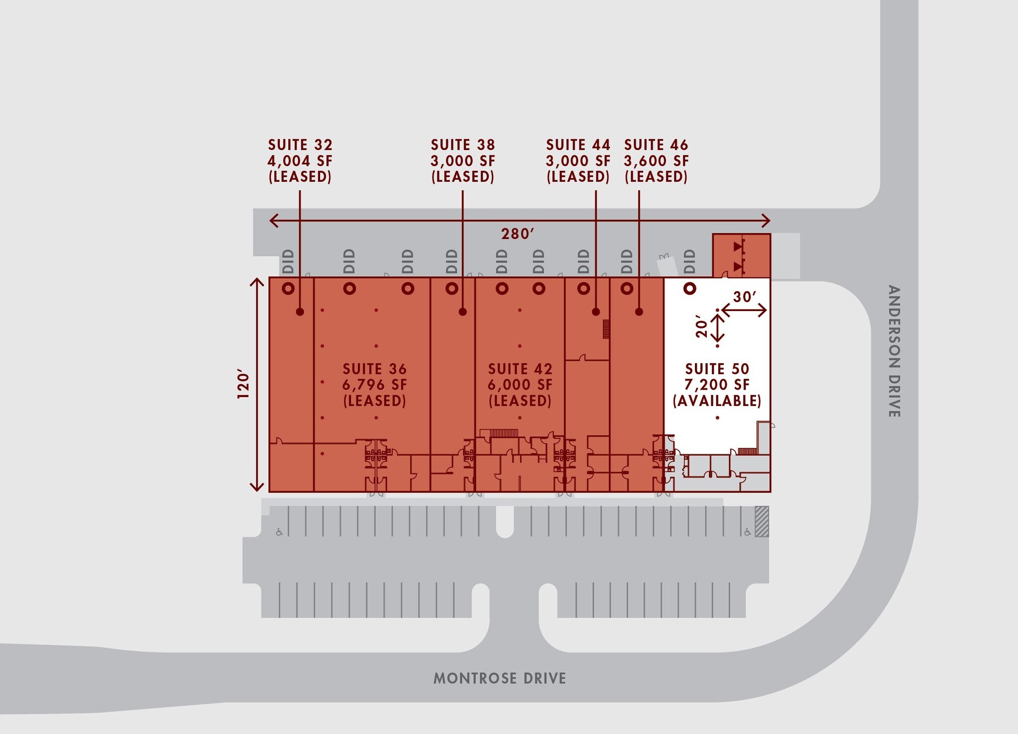 32-50 E Montrose Dr, Romeoville, IL for lease Site Plan- Image 1 of 1
