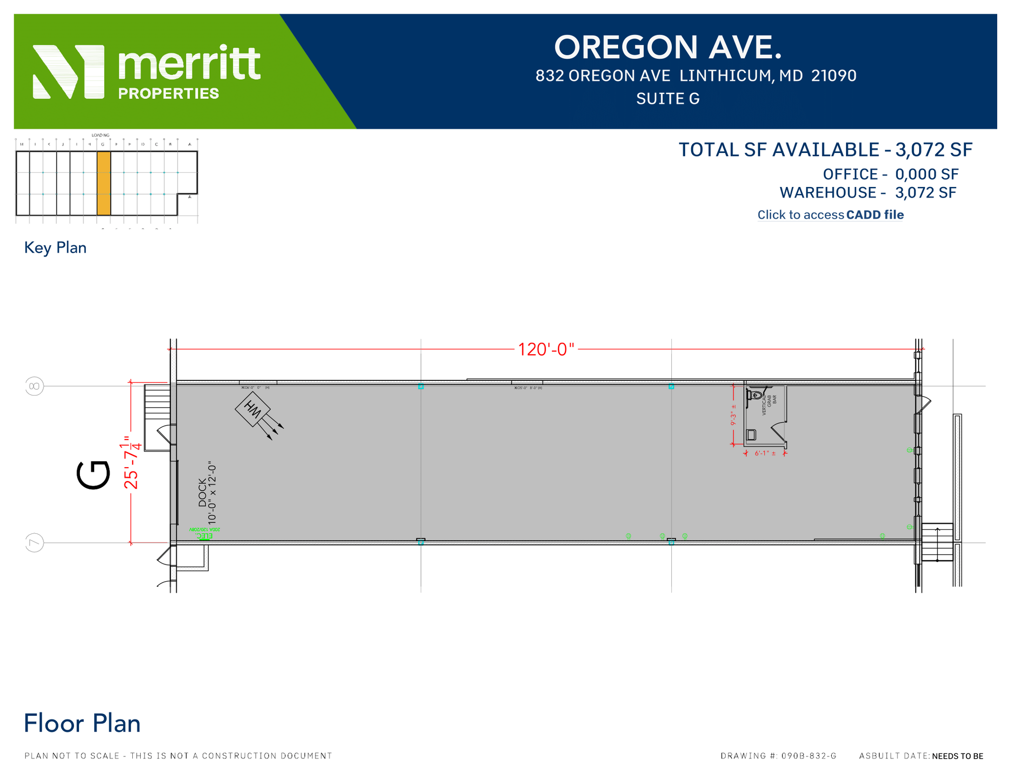 821 Oregon Ave, Linthicum, MD for lease Floor Plan- Image 1 of 1