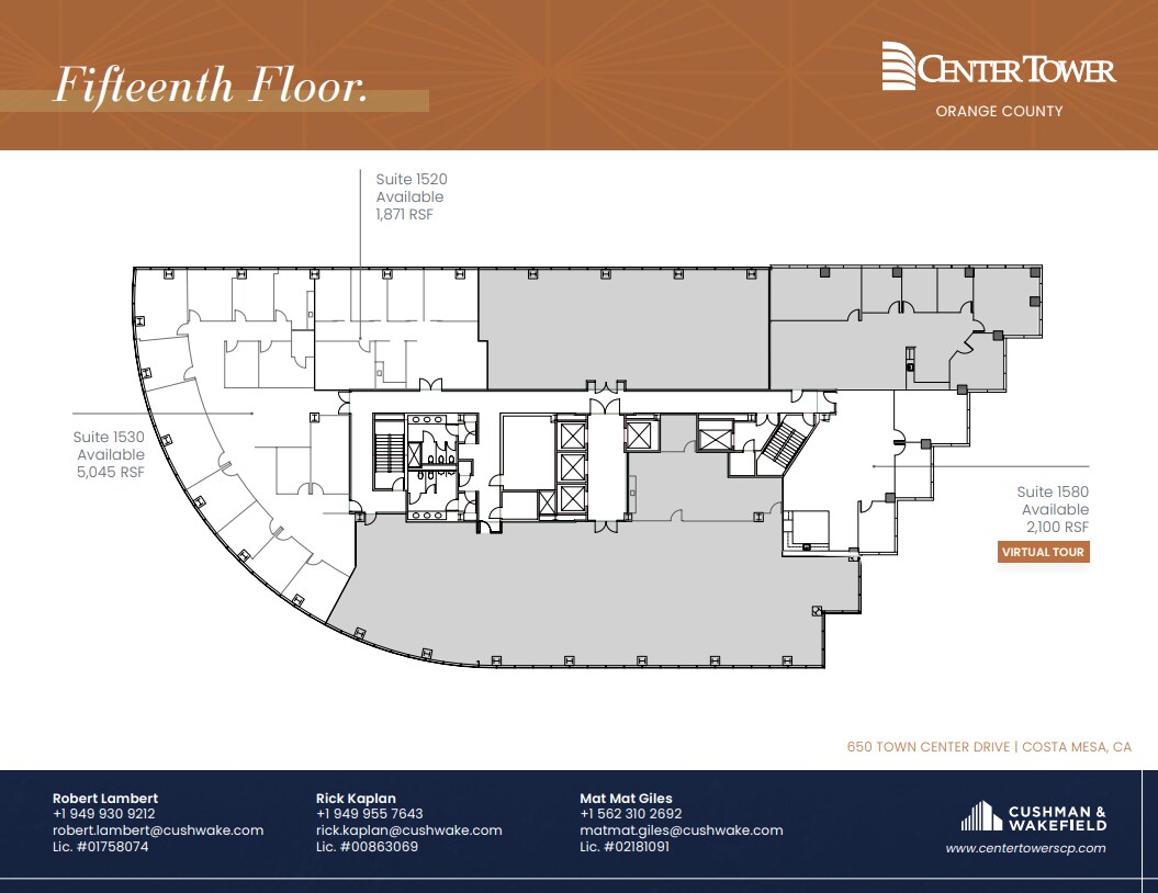 600 Anton Blvd, Costa Mesa, CA for lease Floor Plan- Image 1 of 1