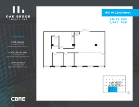 1301 W 22nd St, Oak Brook, IL for lease Floor Plan- Image 1 of 1