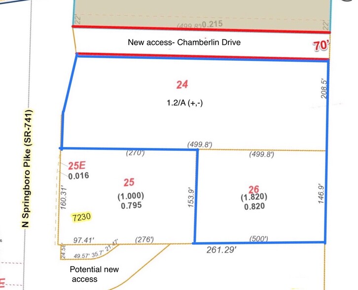 7240 Springboro Pike, Miamisburg, OH for sale - Site Plan - Image 1 of 3