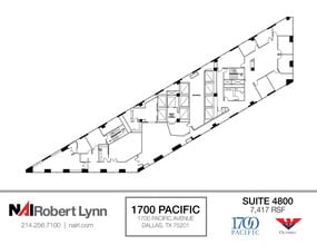1700 Pacific Ave, Dallas, TX for lease Floor Plan- Image 1 of 7