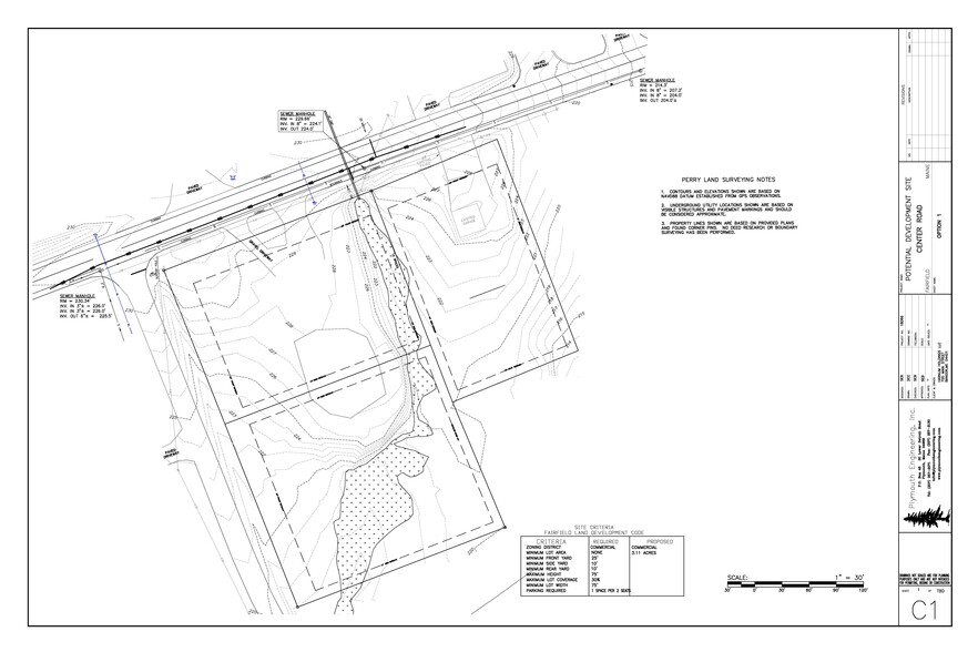 211 Center Rd, Fairfield, ME for lease - Site Plan - Image 2 of 2