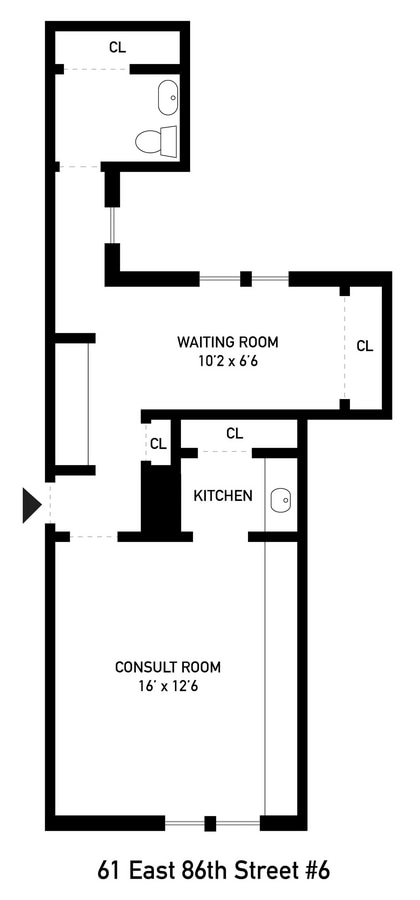 61 E 86th St, New York, NY 10028 - Unit 6 -  - Floor Plan - Image 1 of 6