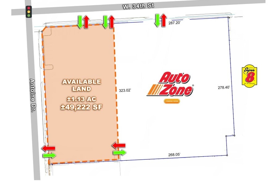 W 34th St. & Antoine Dr., Houston, TX for sale - Aerial - Image 2 of 2