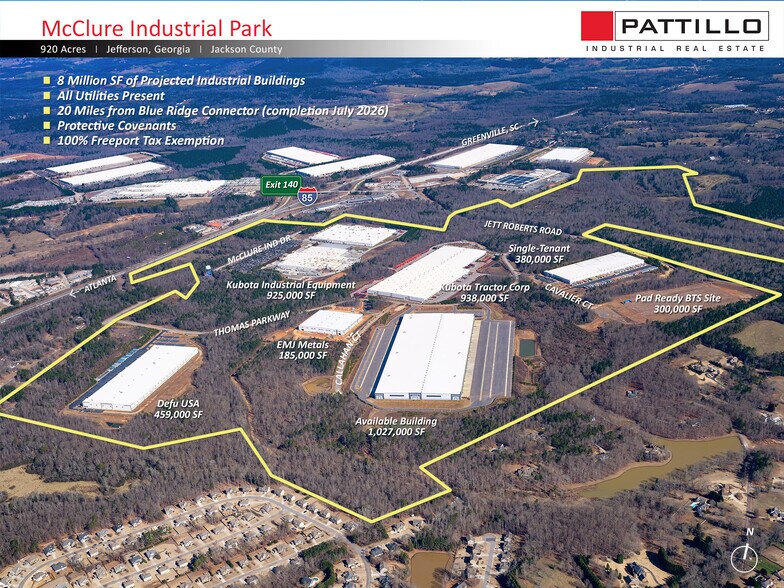 Jett Roberts Rd, Jefferson, GA 30567 McClure Industrial Park