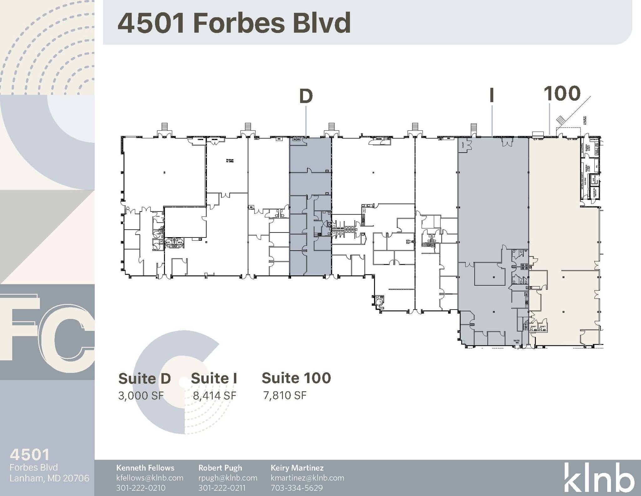 4501 Forbes Blvd, Lanham, MD for lease Floor Plan- Image 1 of 2