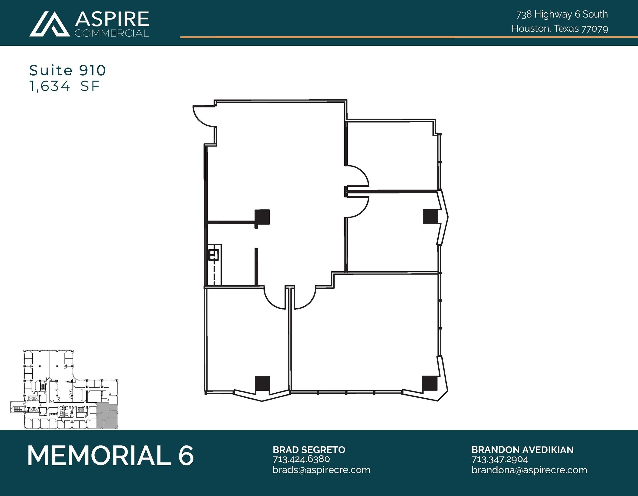738 Highway 6 S, Houston, TX for lease Floor Plan- Image 1 of 2