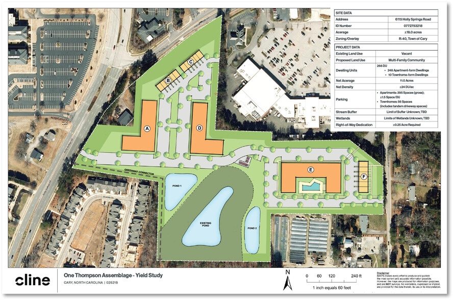 6115 Holly Springs Rd, Raleigh, NC for sale - Site Plan - Image 3 of 3