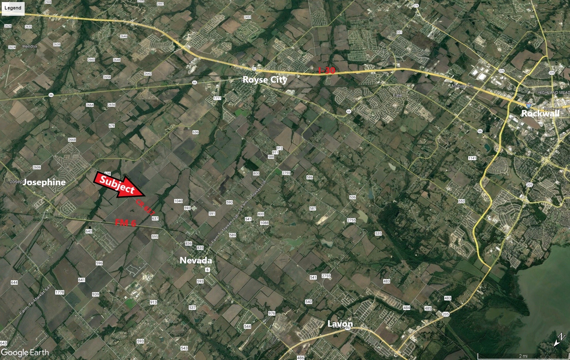 County Road 637, Josephine, TX for sale Aerial- Image 1 of 1