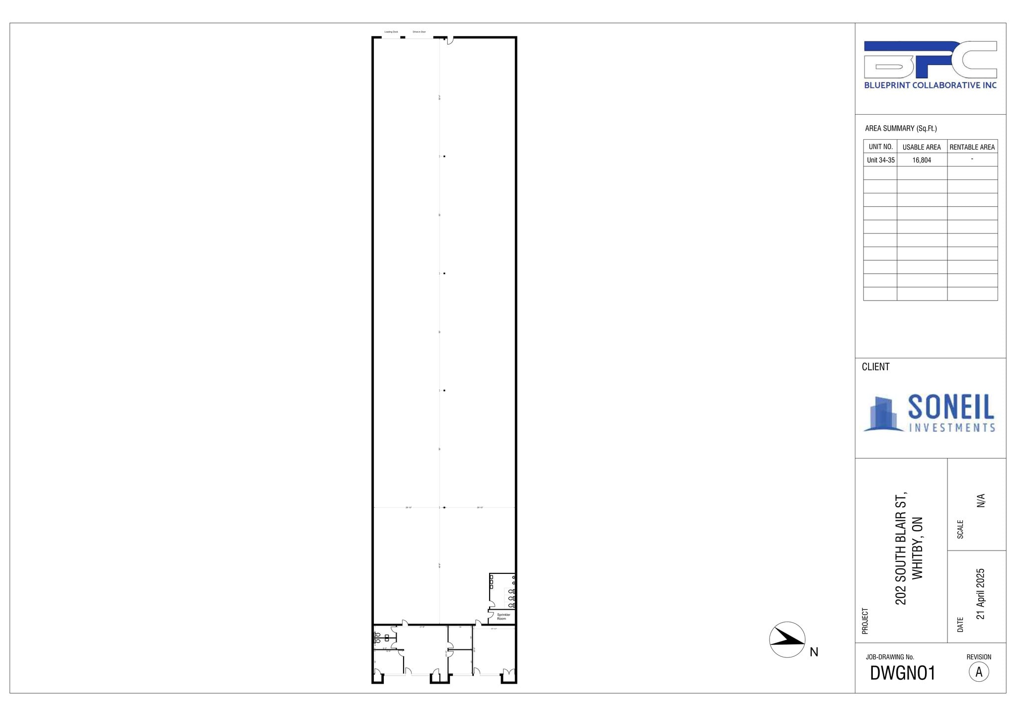 202 S Blair St, Whitby, ON for lease Site Plan- Image 1 of 1