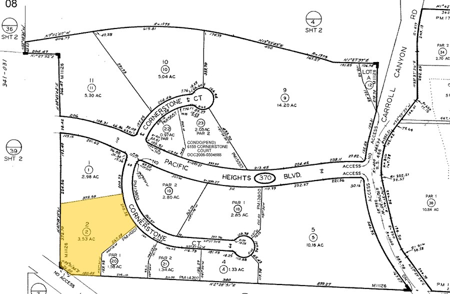 6042 Cornerstone Ct W, San Diego, CA for lease - Plat Map - Image 2 of 6