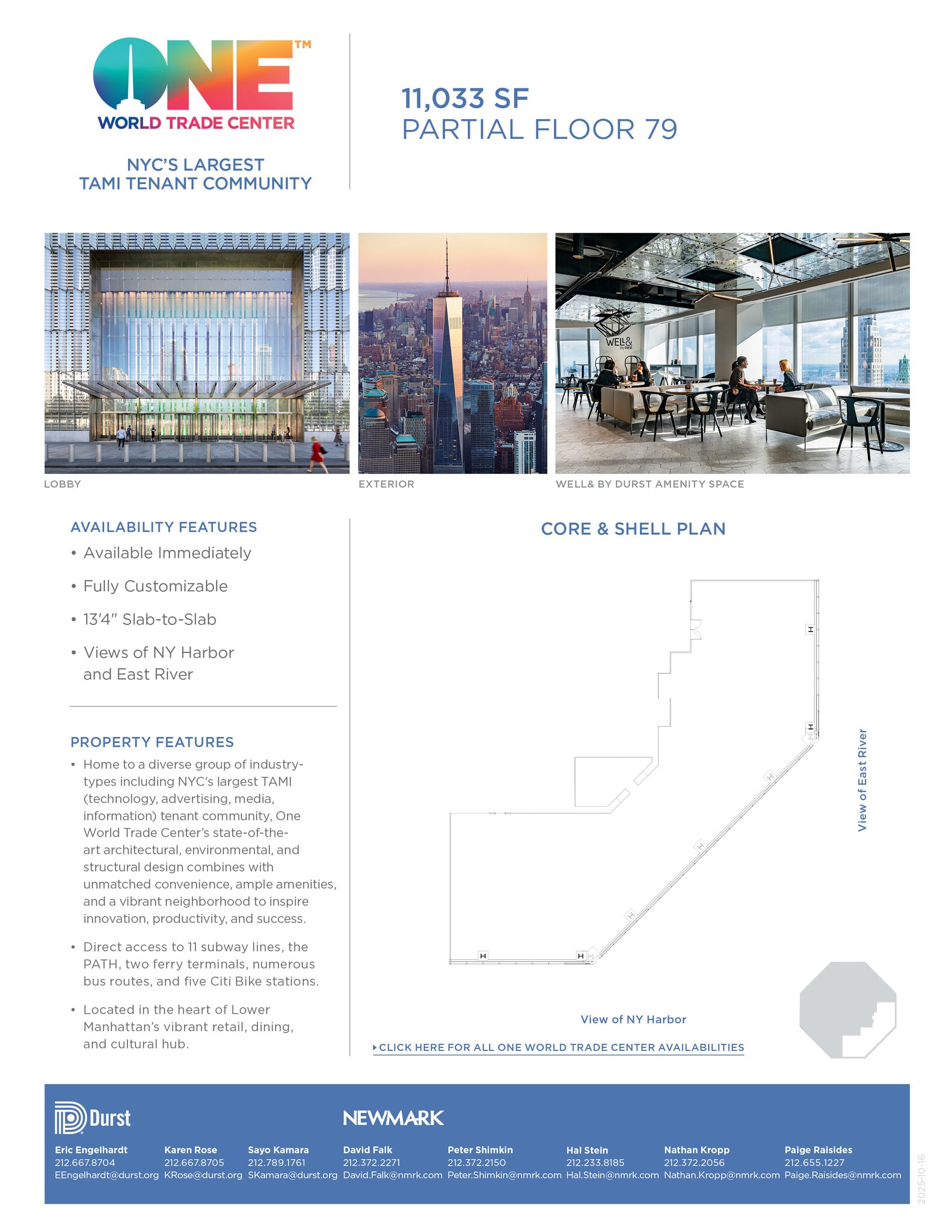 One World Trade Center, New York, NY for lease Interior Photo- Image 1 of 1