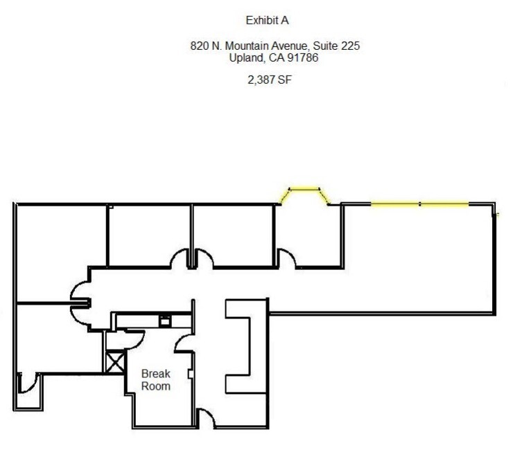 870 N Mountain Ave, Upland, CA for lease Floor Plan- Image 1 of 1