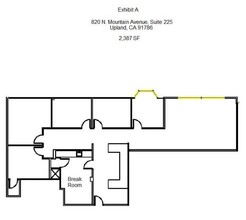 870 N Mountain Ave, Upland, CA for lease Floor Plan- Image 1 of 1