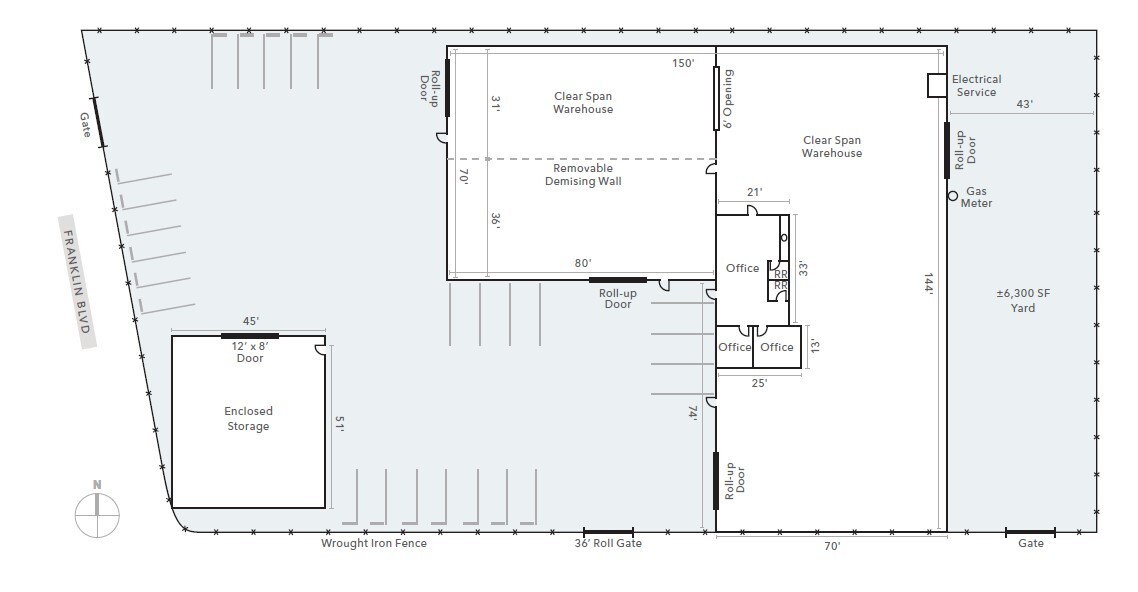 5151 Franklin Blvd, Sacramento, CA for lease Site Plan- Image 1 of 1