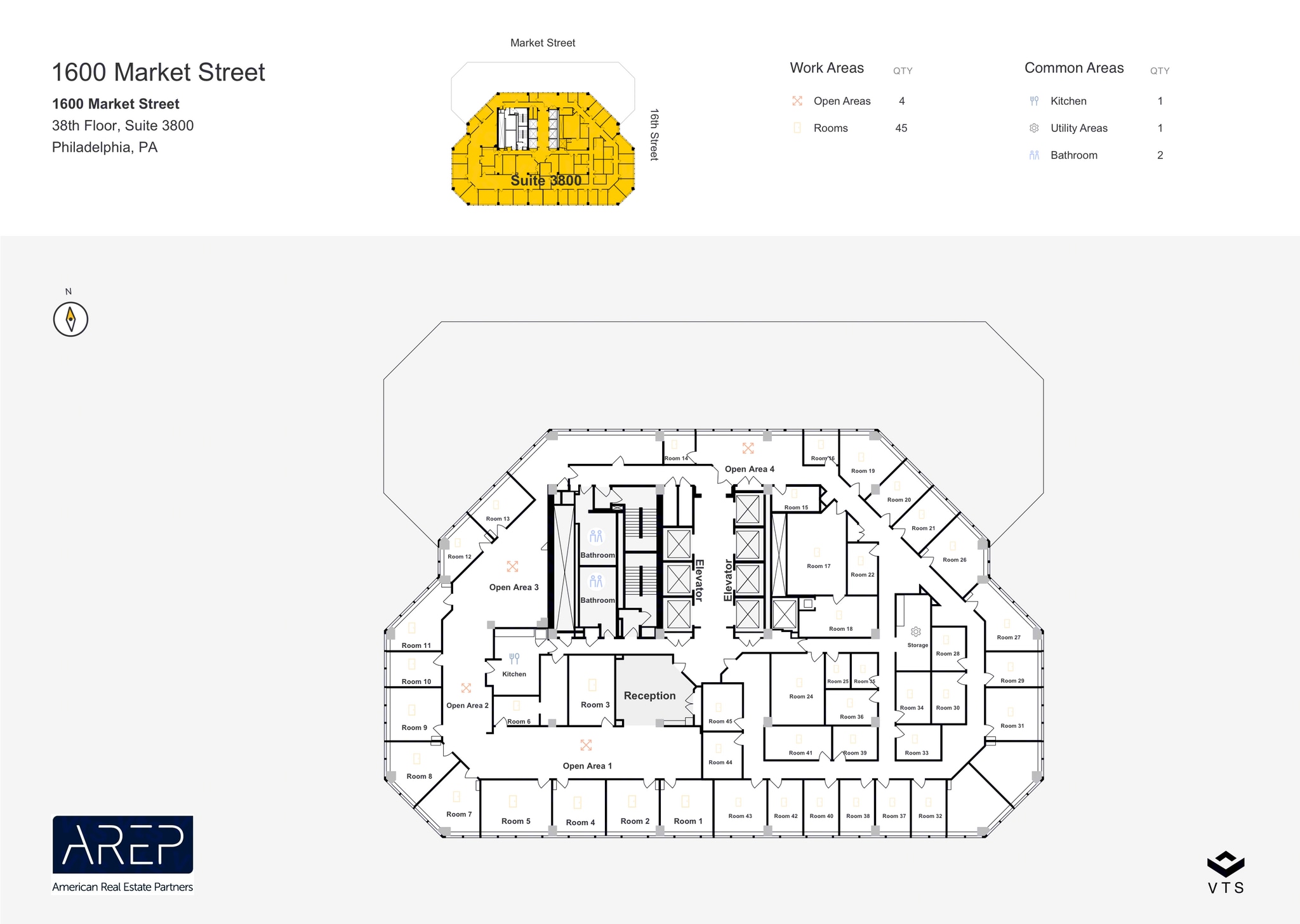 1600 Market St, Philadelphia, PA for lease Floor Plan- Image 1 of 1