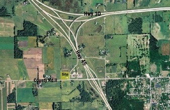 5676 County Road II, Larsen, WI - Aerial map view