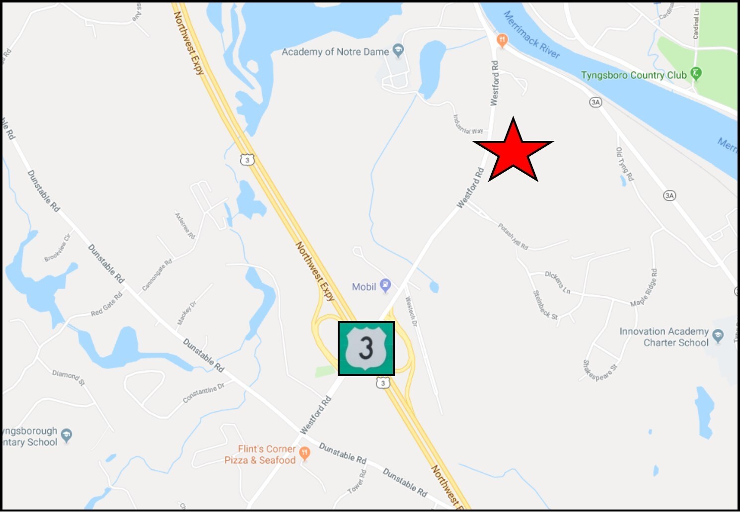 Westford Rd, Tyngsborough, MA for sale Aerial- Image 1 of 1