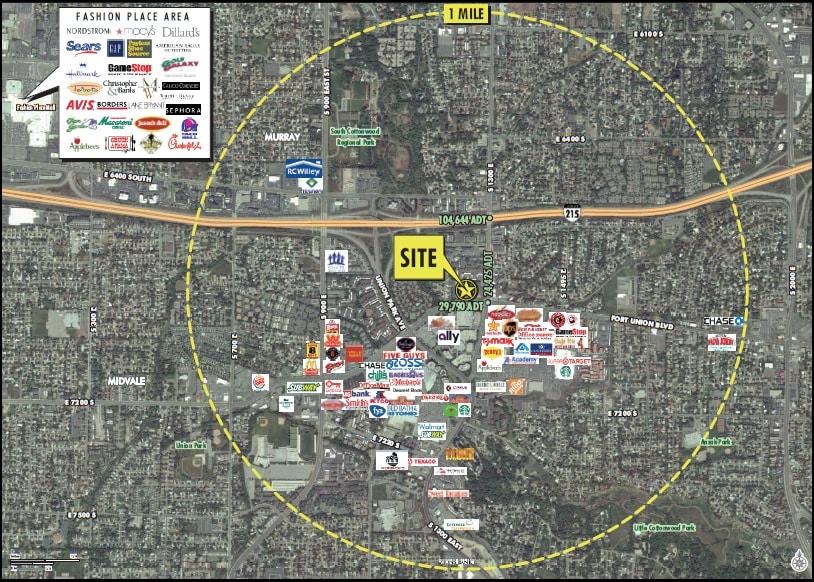 1225 E Fort Union Blvd, Cottonwood Heights, UT for sale - Aerial - Image 2 of 9