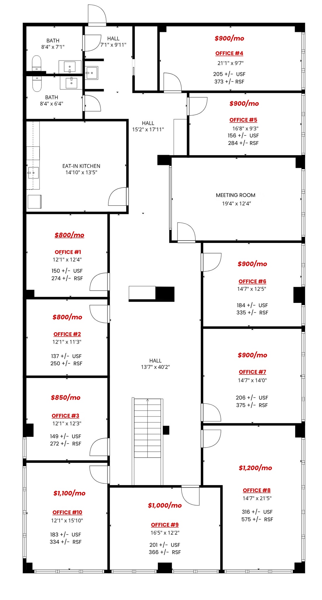 1431 Merill Dr, Little Rock, AR for lease Floor Plan- Image 1 of 13