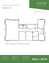 1091-1099 W Hawthorn Dr, Itasca, IL for lease Floor Plan- Image 1 of 1