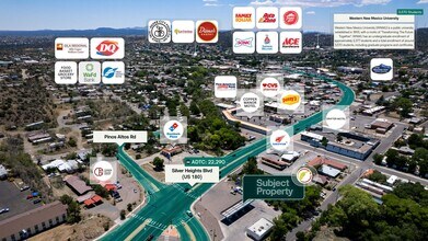 915 Silver Heights Blvd, Silver City, NM - AERIAL  map view