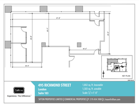 495 Richmond St, London, ON for lease Floor Plan- Image 1 of 1