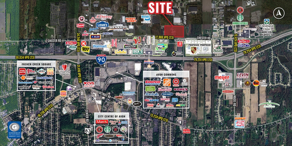 Jaycox Rd, Avon, OH for sale - Aerial - Image 3 of 5