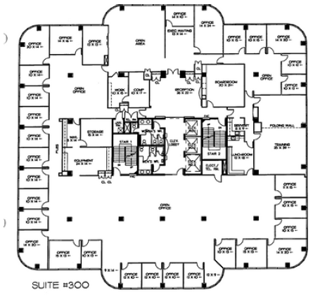 5945-5955 Airport Rd, Mississauga, ON for lease Floor Plan- Image 1 of 4