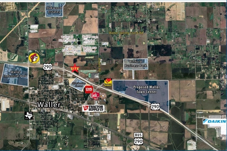 NEC US 290 at Field Store Road, Waller, TX for sale - Aerial - Image 2 of 10